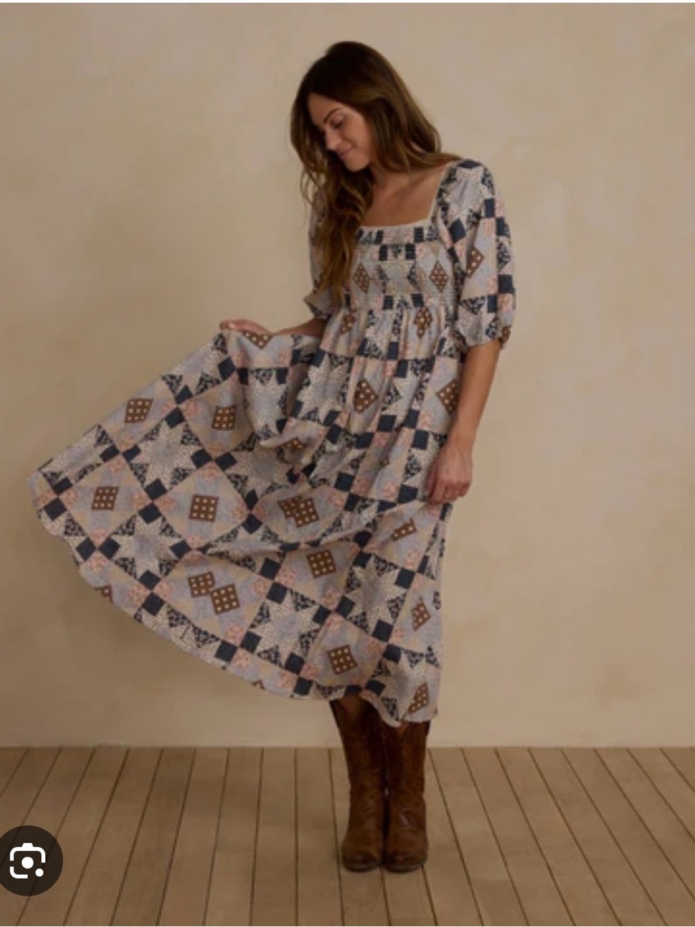 Rylee and Cru Patchwork Maxi Dress